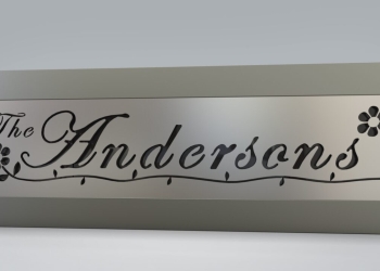 4×16  Family Name Themed Slide-A-Sign Template 1