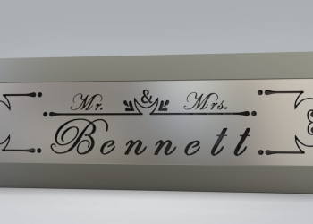 4×16  Family Name Themed Slide-A-Sign Template 2