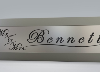 4×16 Family Name Themed Slide-A-Sign Template 3
