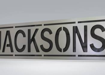 6×24 Metal Sign with Optional Backplate