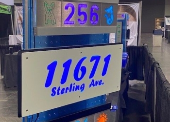 Address Sign BLue Display 3e0ca8df