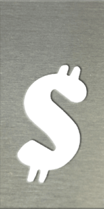 MS201 00068 0402 Baloon Font Dollar Sign