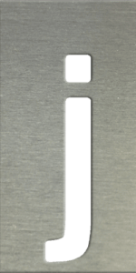 MS201 00086 0402 Block Font LC J