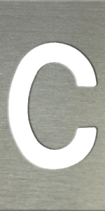MS201 00105 0402 Block Upper Case C