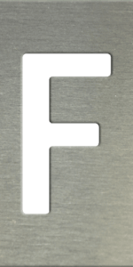 MS201 00108 0402 Block Upper Case F