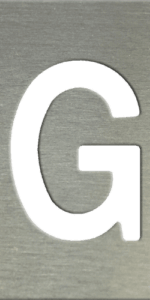 MS201 00109 0402 Block Upper Case G