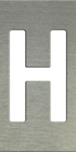 MS201 00110 0402 Block Upper Case H