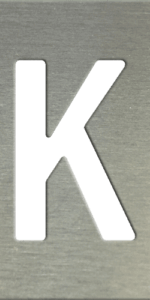 MS201 00113 0402 Block Upper Case K