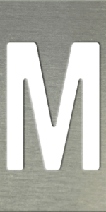 MS201 00115 0402 Block Upper Case M