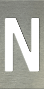 MS201 00116 0402 Block Upper Case N