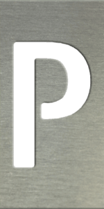 MS201 00118 0402 Block Upper Case P