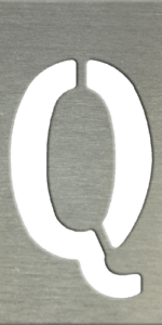 MS201 00119 0402 Block Upper Case Q