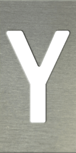 MS201 00127 0402 Block Upper Case Y