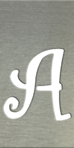 MS201 00177 0402 Curly Font UC A