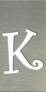 MS201 00187 0402 Curly Font UC K