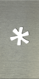 MS201 00215 0402 Curly Font Asterick