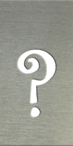 MS201 00225 0402 Curly Font Question Mark