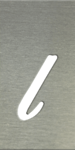 MS201 00239 0402 Cursive Lower Case L
