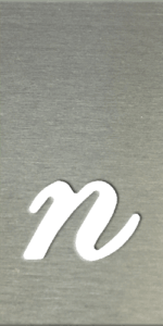 MS201 00241 0402 Cursive Lower Case N