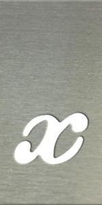 MS201 00251 0402 Cursive Lower Case X