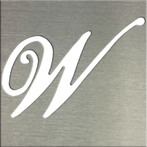 MS201 00276 0404 Cursive Upper Case W