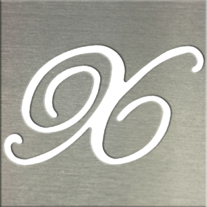 MS201 00277 0404 Cursive Upper Case X