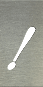 MS201 00296 0402 Cursive Symbol Exclamation Point