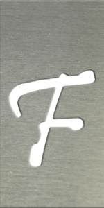 MS201 00336 0402 Fancy Font UC F