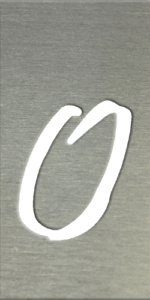 MS201 00345 0402 Fancy Font UC O