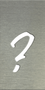 MS201 00378 0402 Fancy Font Question Mark