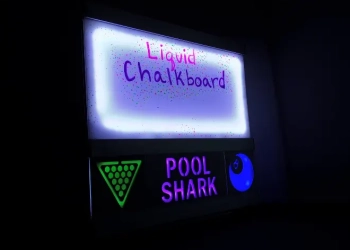 Pool Shark Liquid Chalkboard Side Dark