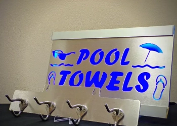 Pool Towels W Optional Hook Attachment