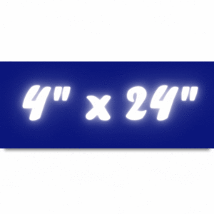 4 X 24 Color Burst Tiles