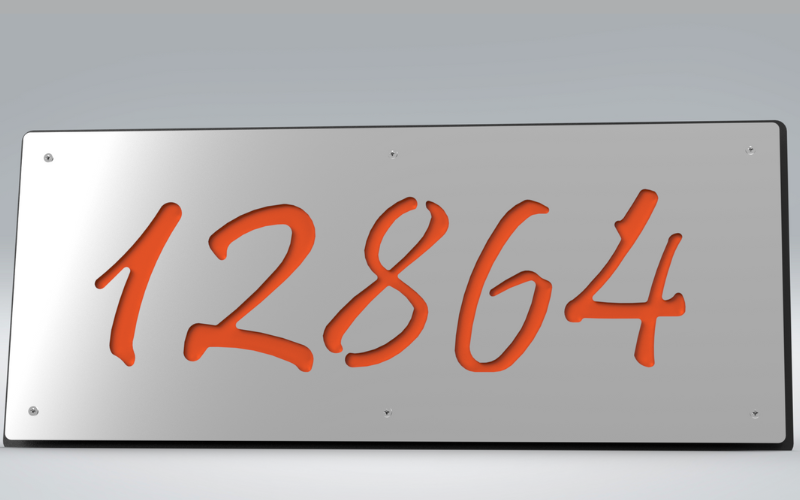 Premium Address Sign (5 Digit Max)