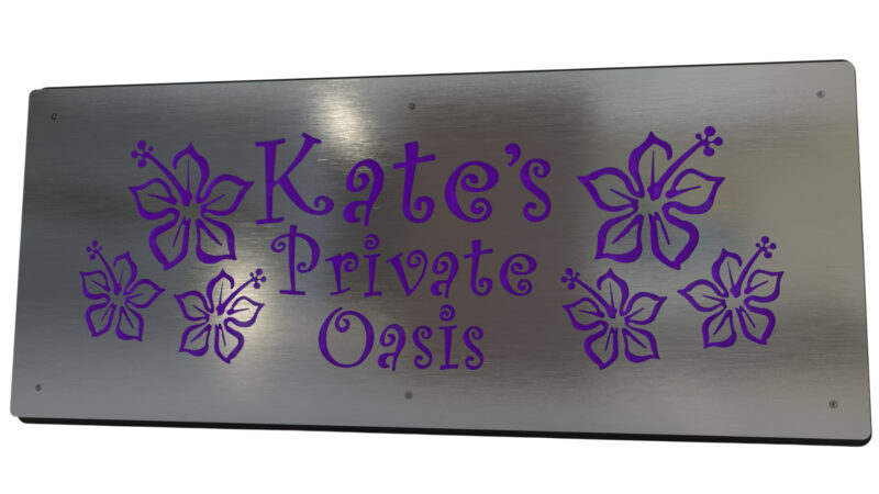 Premium Sign  Name Private Oasis